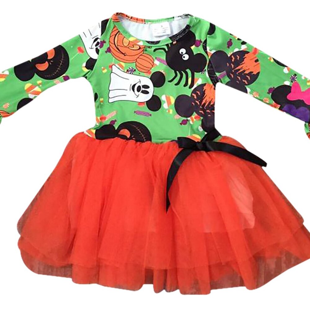 COPY - Little Toddler Girl Dress Kids Ghost Halloween Tulle Tutu Dress Outfit S…
